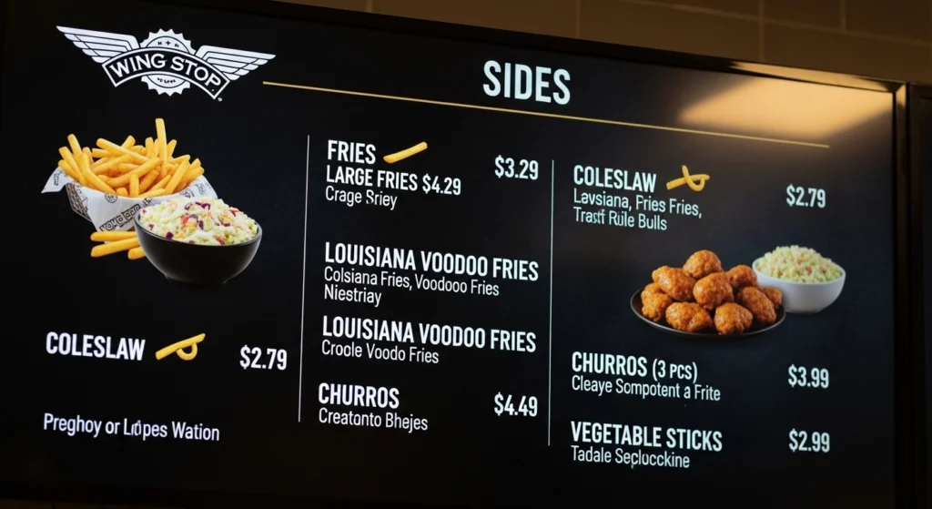 wingstop menu with prices