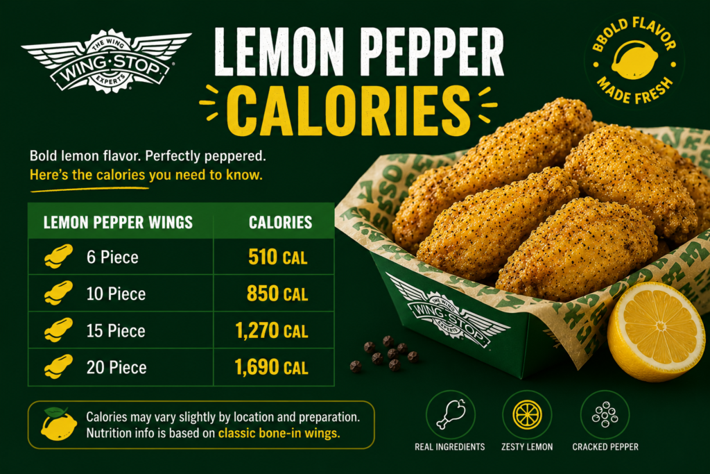 Lemon Pepper Wingstop: Complete Menu, Flavor Guide & Calories (2026) 3 Lemon Pepper Wingstop