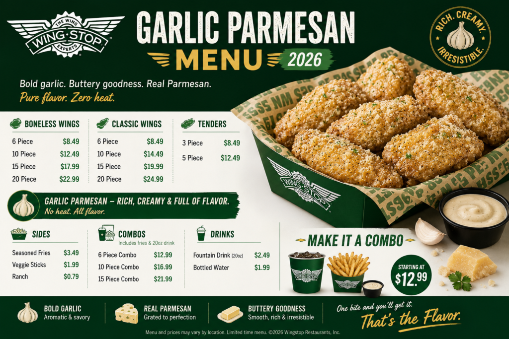 Wingstop Garlic Parmesan Calories